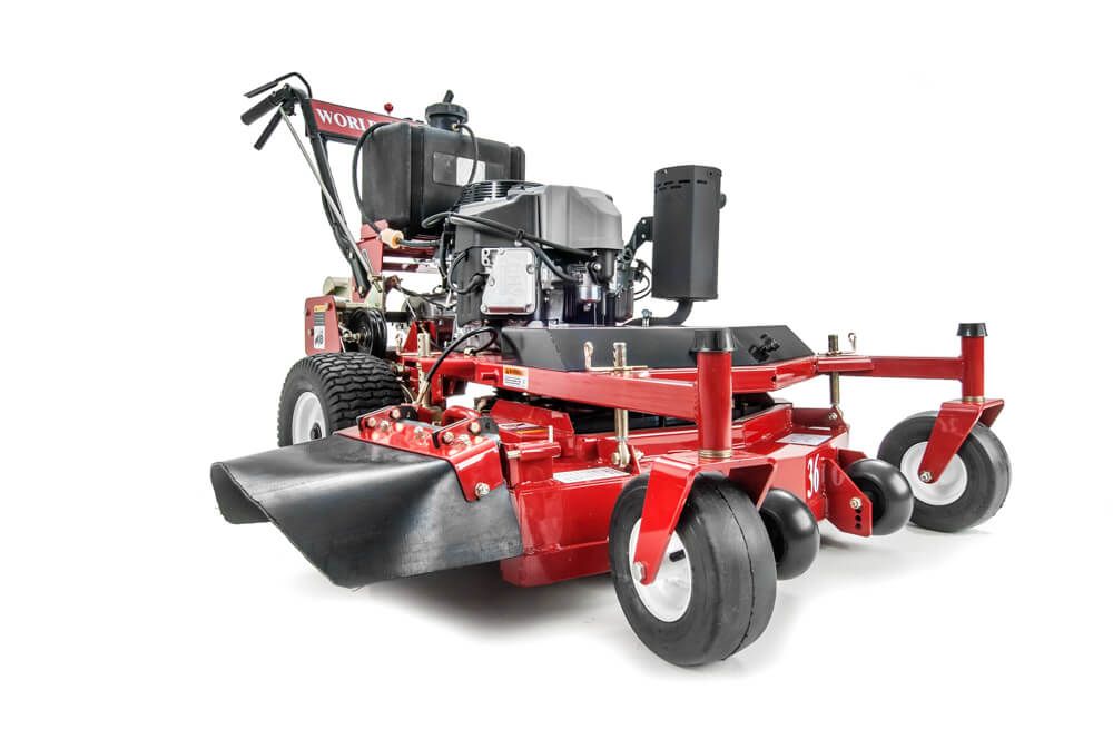 Red Zero-turn Lawn Mower With Front Brush Guard and Large Rear Wheels — Stihl Shop Atherton In Atherton, QLD