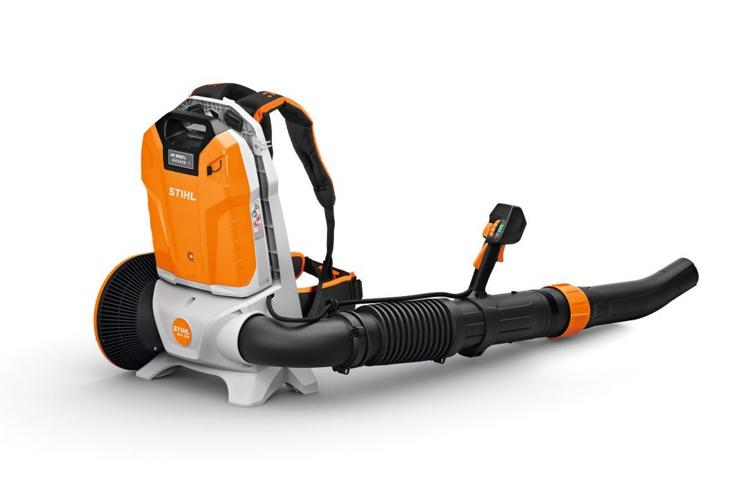 Orange and White Stihl Backpack Leaf Blower With Black Tube — Stihl Shop Atherton In Atherton, QLD