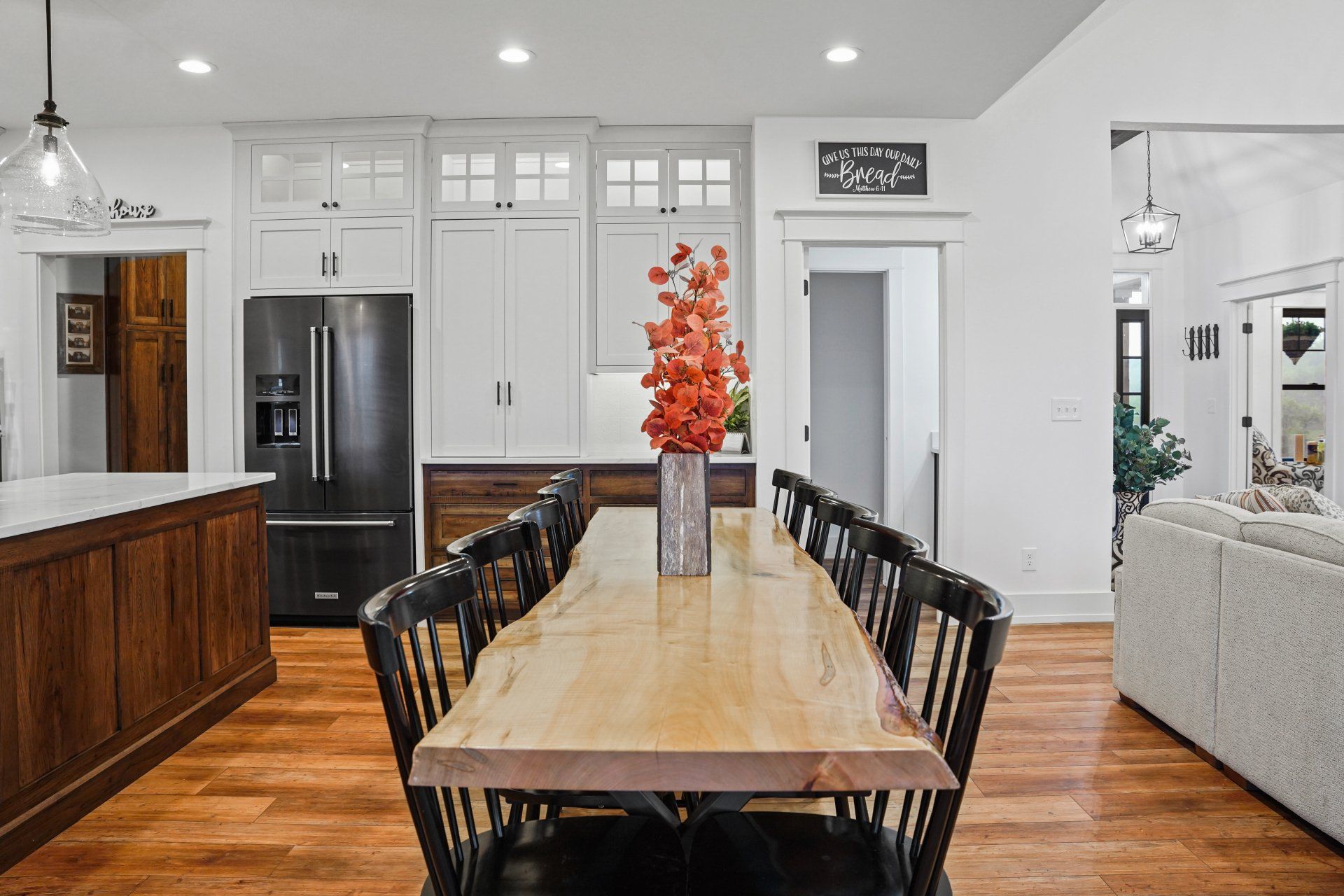 open plan kitchen living area, Granville OH