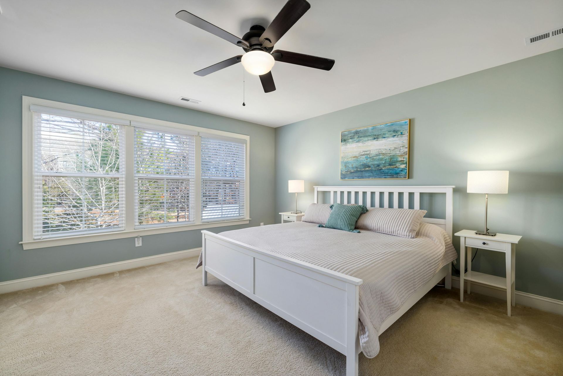 Primary suite with large windows in Alexandria OH