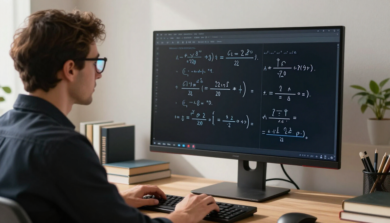 Professional online tutoring setup for HSC Science and Mathematics with advanced digital tools.