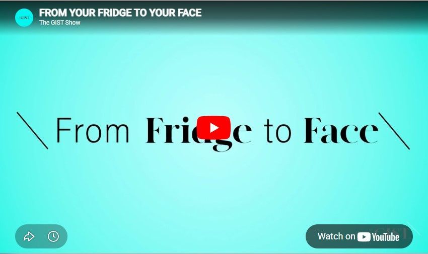 A YouTube video thumbnail on a light blue background featuring the text 