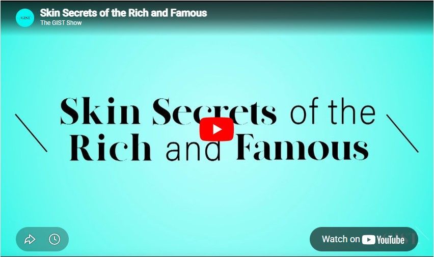 A YouTube video thumbnail on a light blue background reads 
