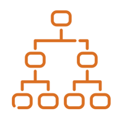 Un diagrama de un árbol con números y letras sobre un fondo blanco.