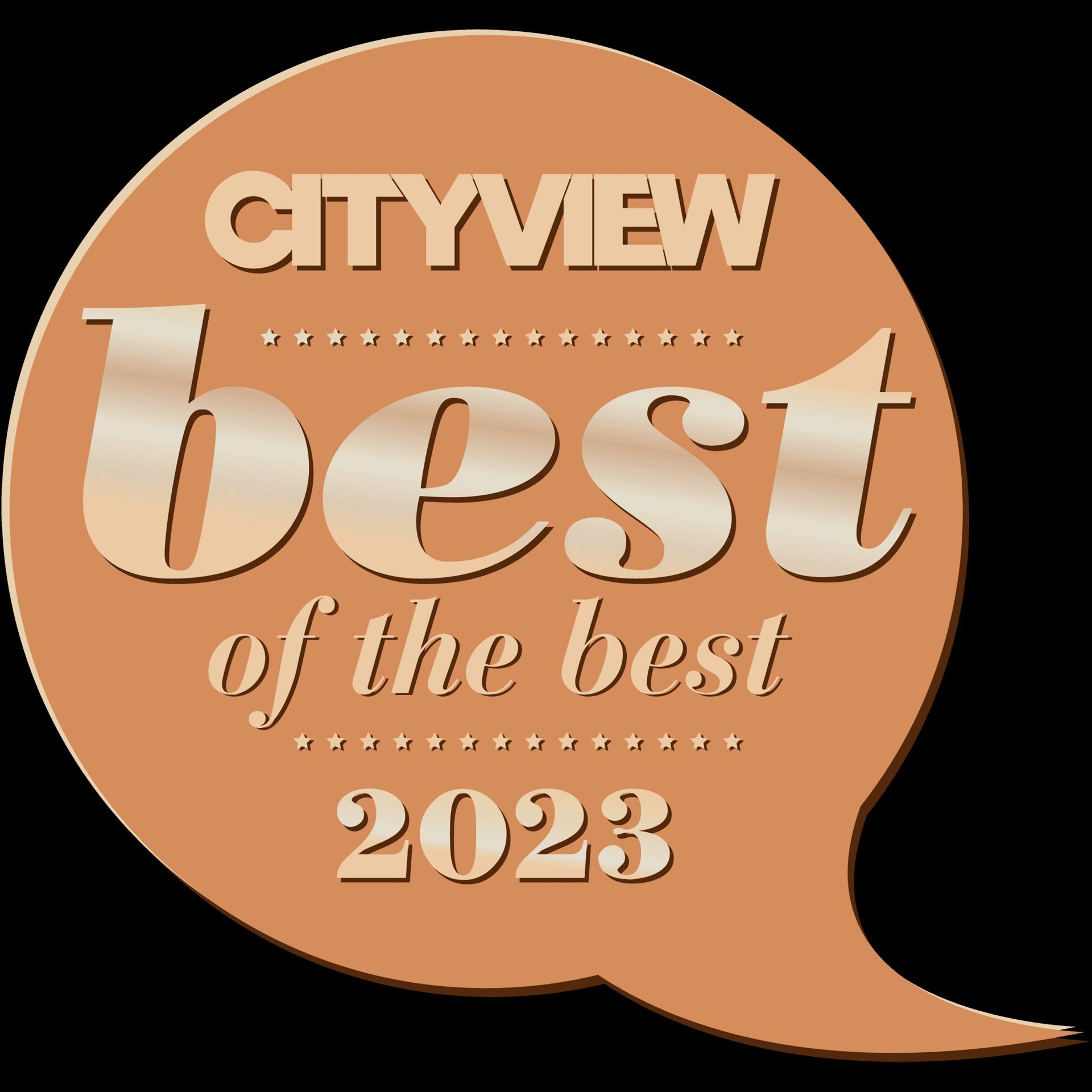 CITYVIEW “Best of the Best” 2023 award badge in bronze and gold