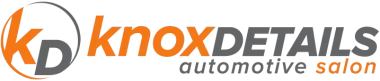 Knox Detail Automotive Salon logo with orange and gray “KD” and text on white background
