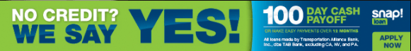 Snap Finance Banner — Upland, CA — So Cal Tint Snap Finance Banner — Upland, CA — So Cal Tint