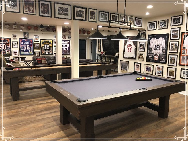 Breckenridge Pool table and Shuffle board in a sports theamed room — Liverpool, NY — CoolWaters Pool & Spa