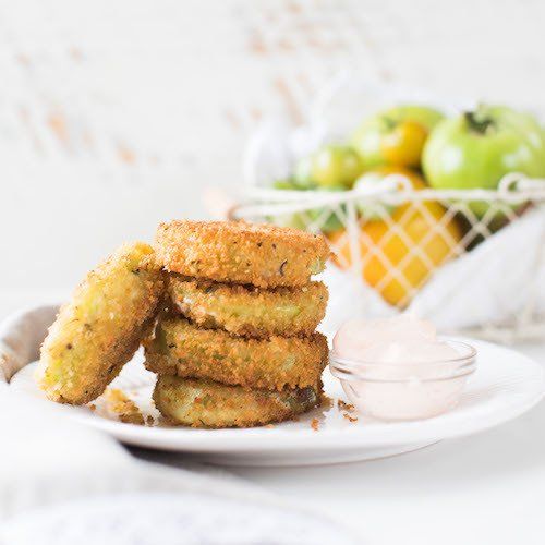 Fried Green Tomatoes - Vegan