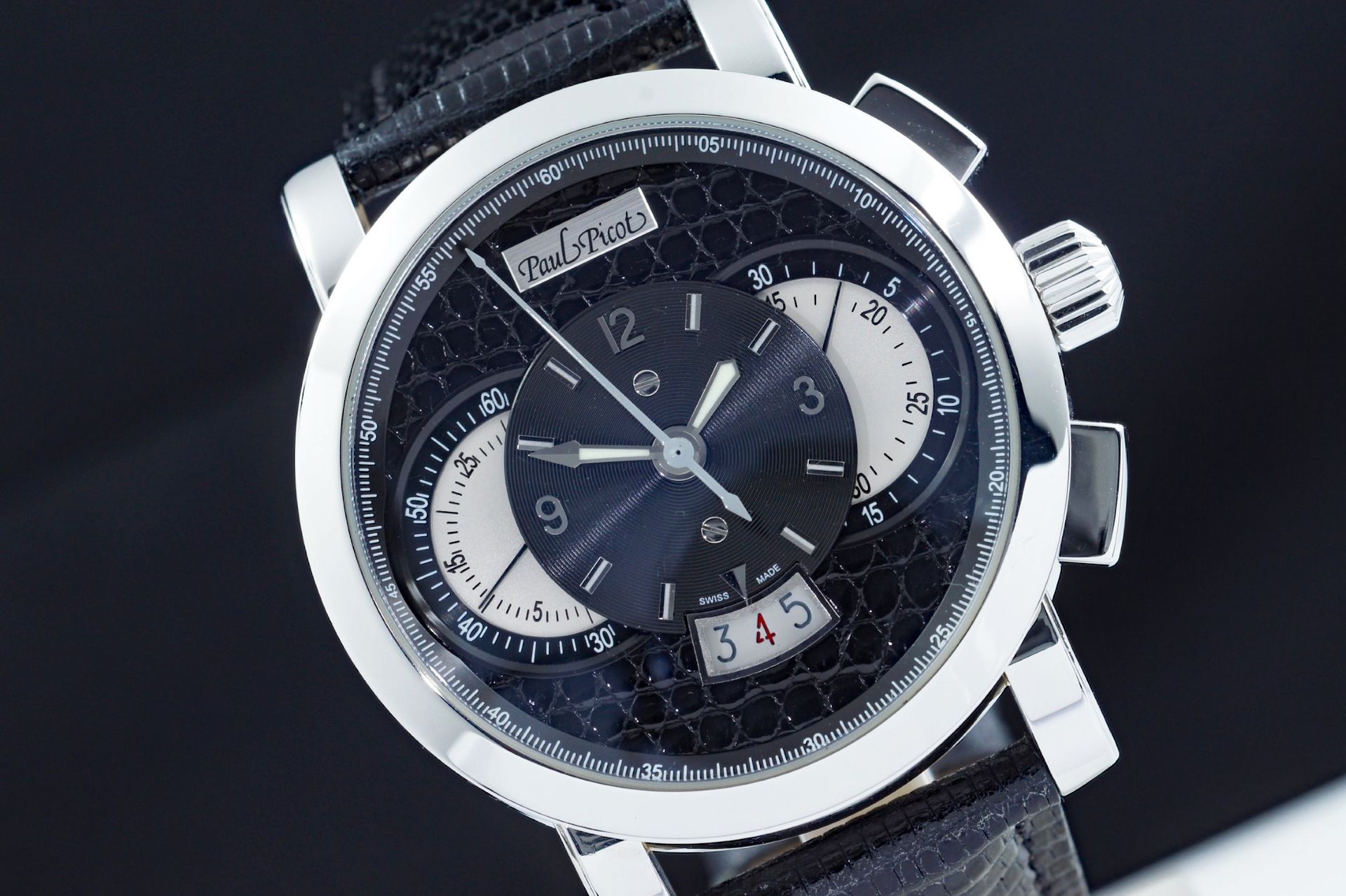Foto horloge vooraanzicht van een Paul Picot Technograph Special design 0334.S