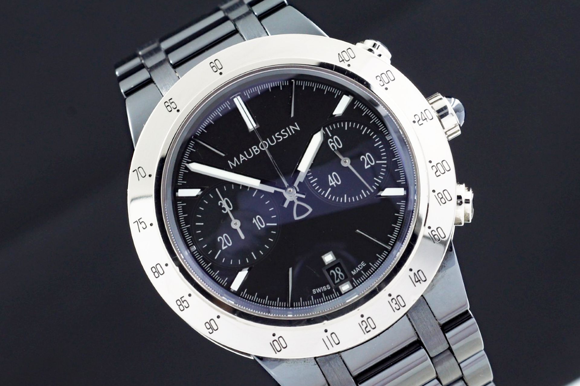 Foto horloge vooraanzicht van een Mauboussin Life For Ever 18kt white gold 909-0640-W