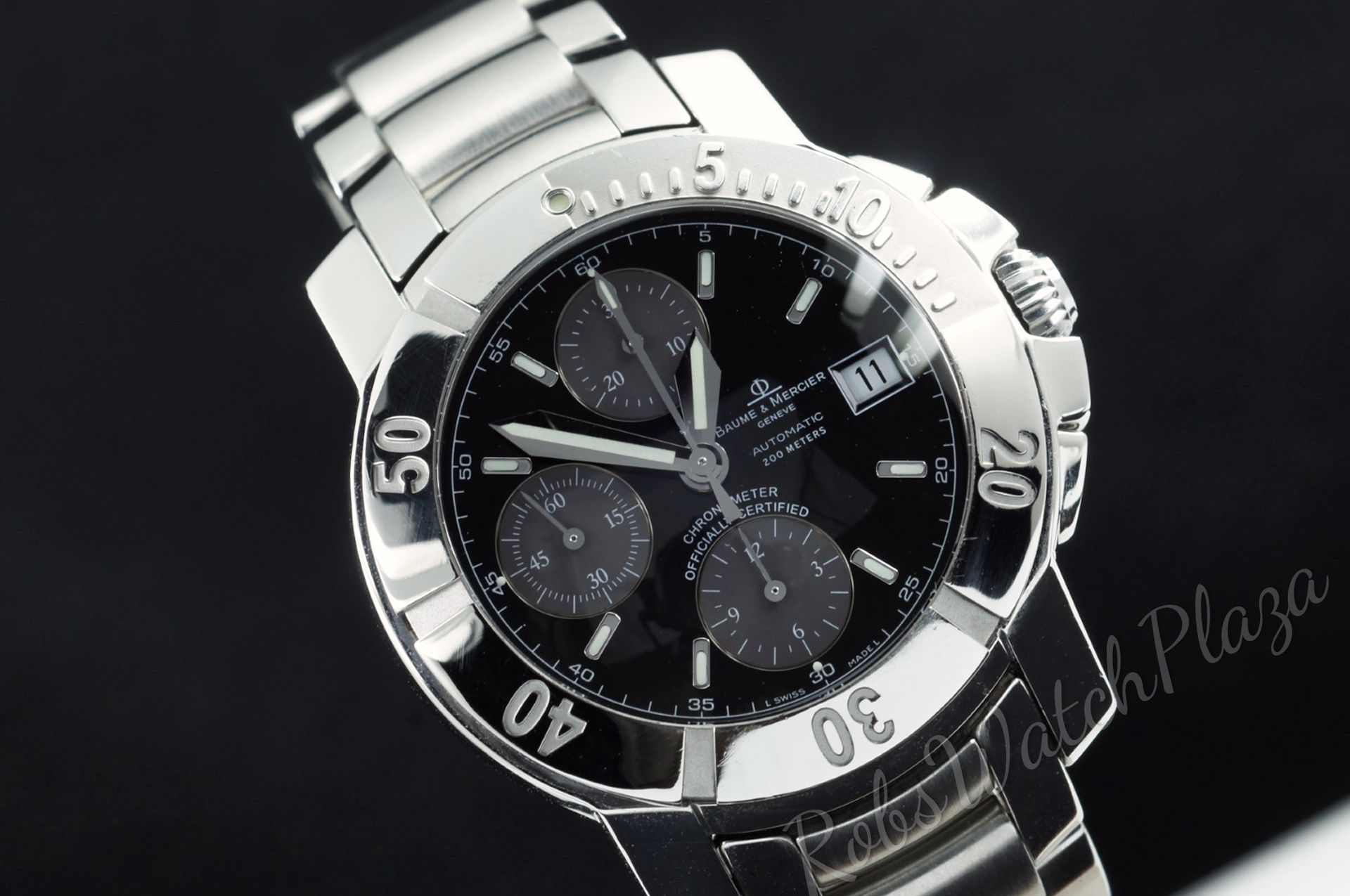Foto horloge vooraanzicht van een Baume & Mercier Capeland Chronograph 65352