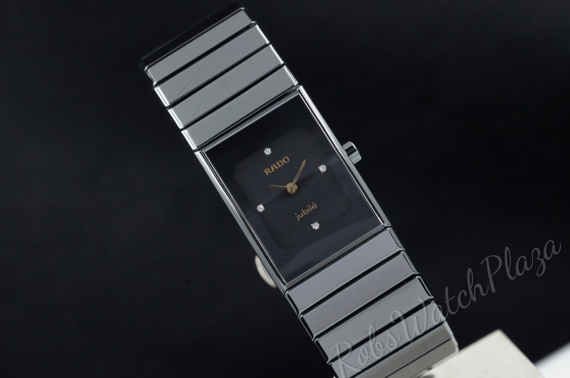 Foto horloge vooraanzicht van een Rado Diastar Ceramica Jubile Ladies 963.0350.3