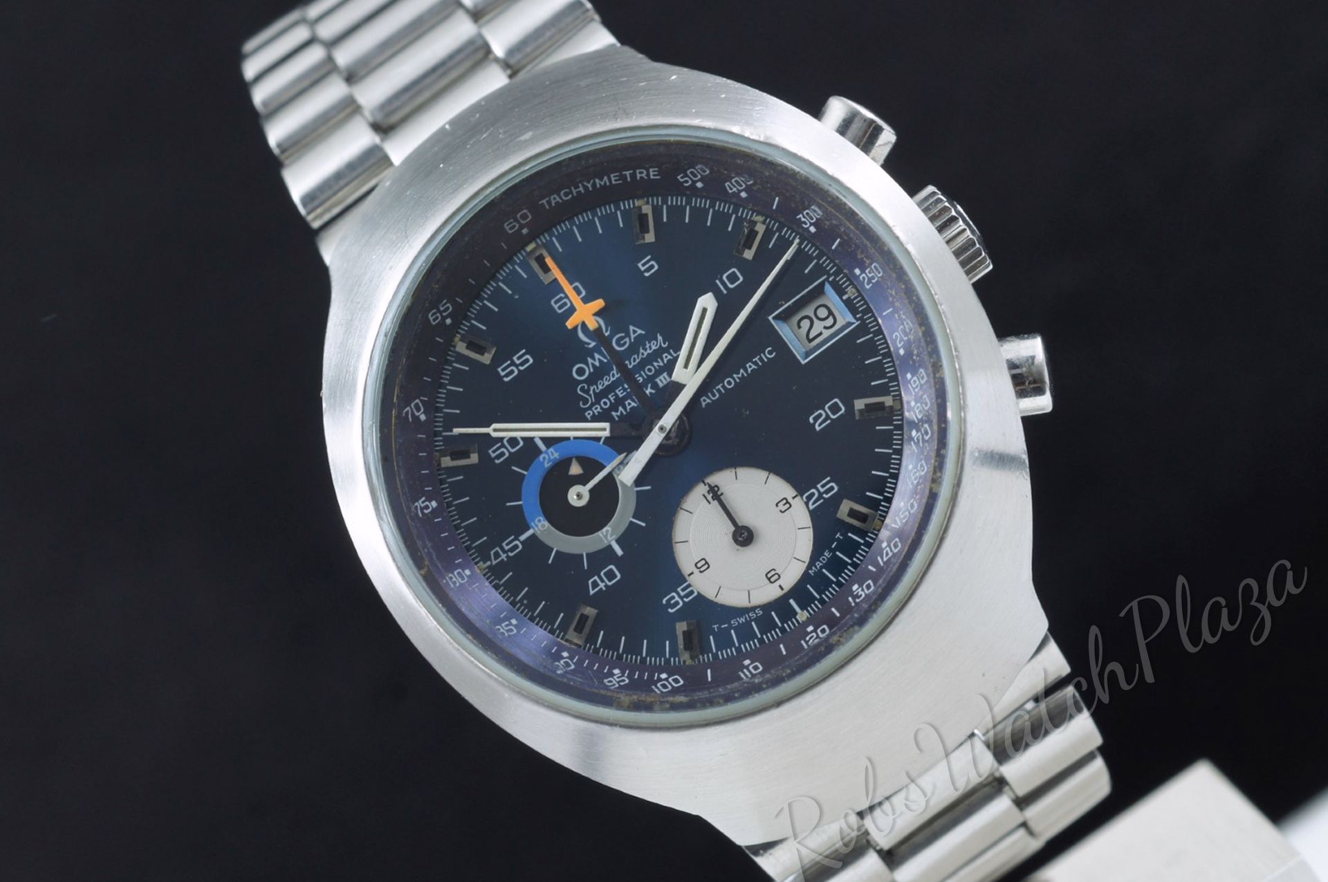 Foto horloge vooraanzicht van een Omega Speedmaster Professional Mark III chronograph automatic 176.002 / 176.0002