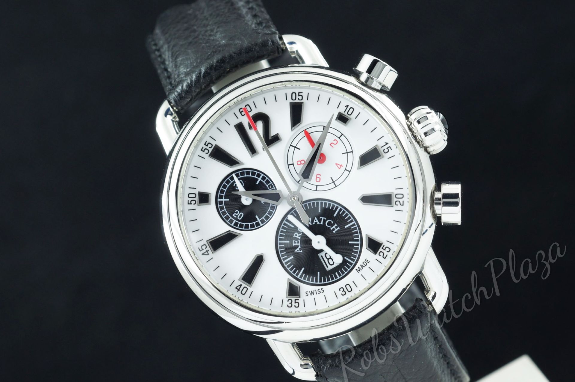 Foto horloge vooraanzicht van een Aerowatch Aerolady Sport Chrono Collection Homage 1910 A81940 AA01