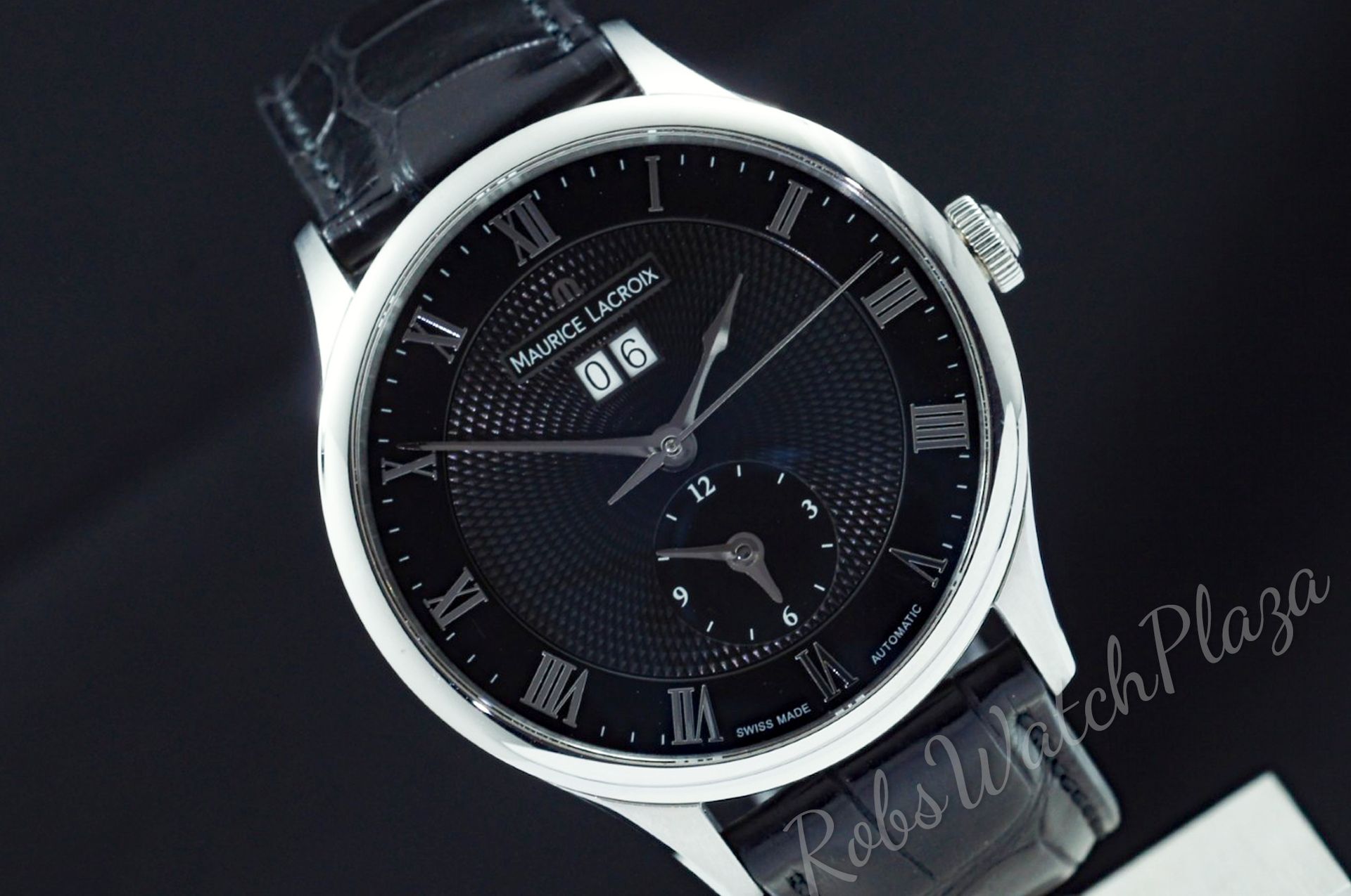 Foto horloge vooraanzicht van een Maurice Lacroix Masterpiece GMT Date MP6707-SS001-310