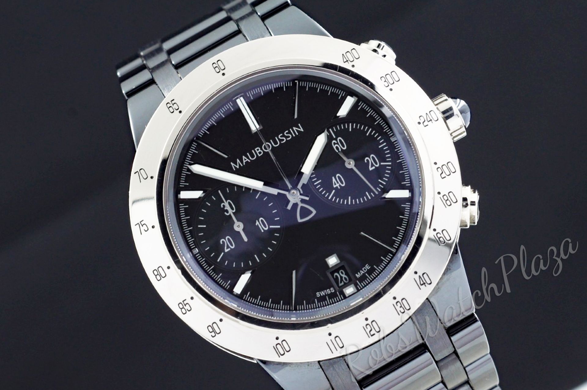 Foto horloge vooraanzicht van een Mauboussin Life For Ever 18kt white gold 909-0640-W