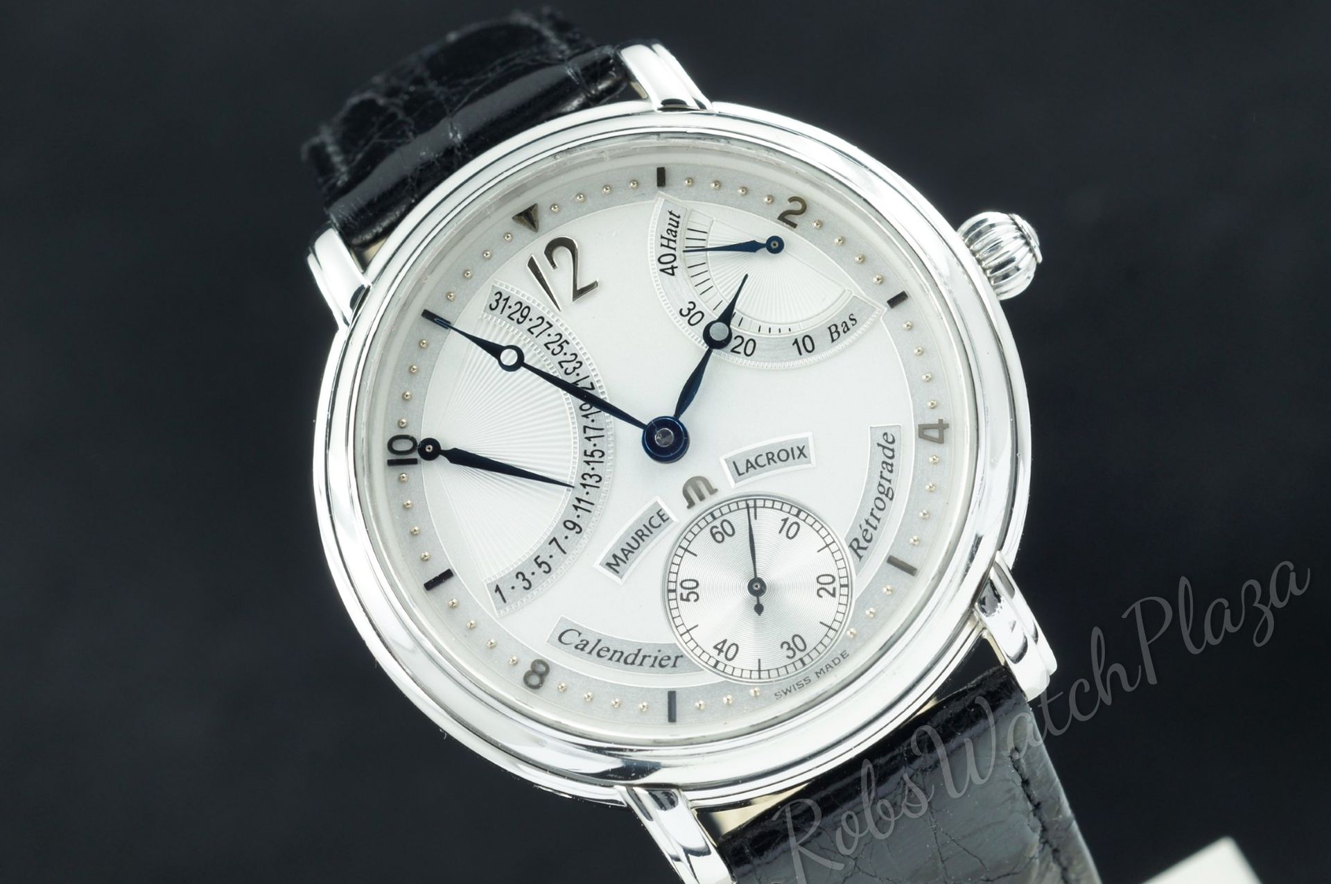 Foto horloge vooraanzicht van een Maurice Lacroix Masterpiece Calendrier Retrograde 76840