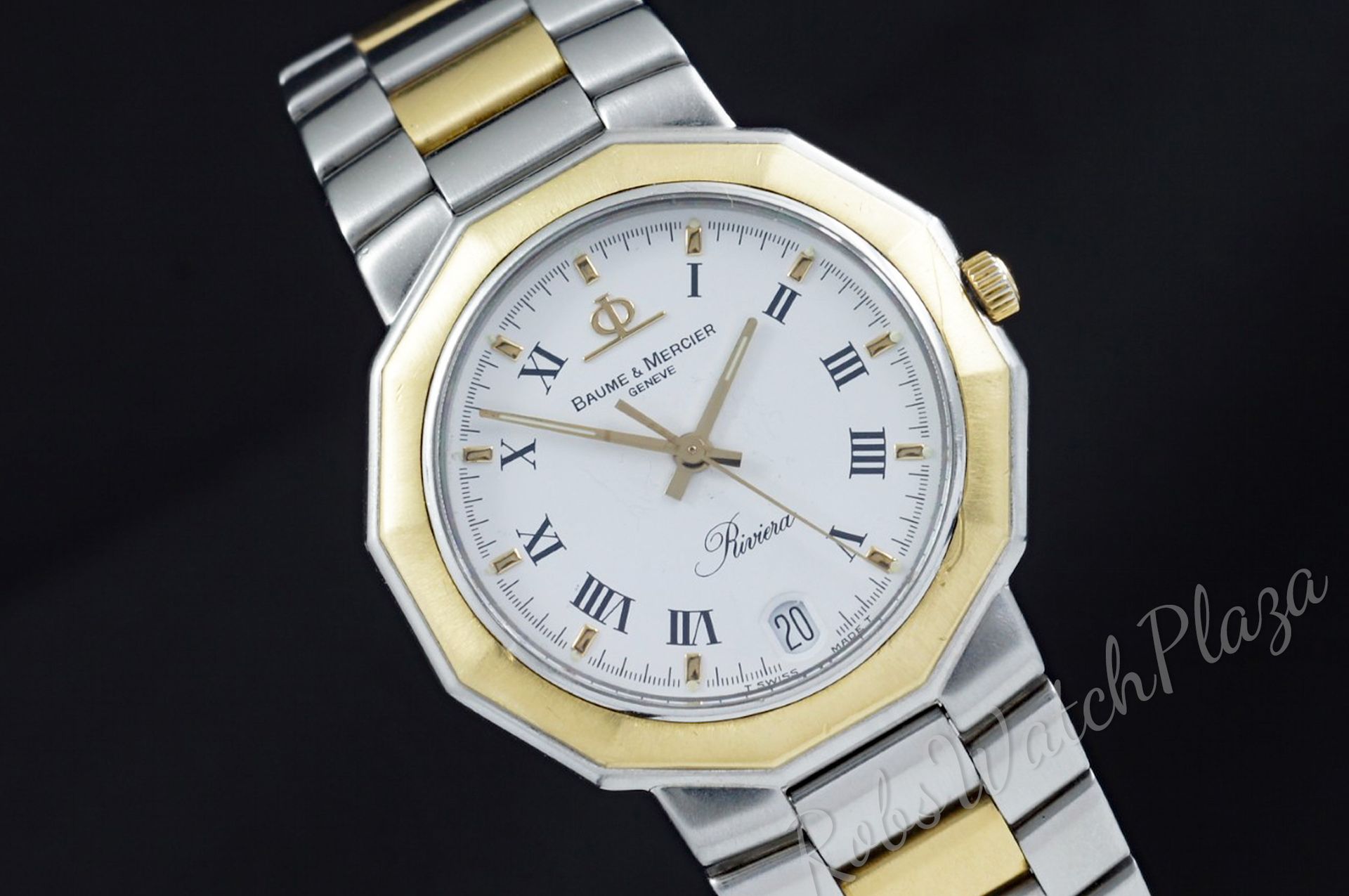 Foto horloge vooraanzicht van een Baume & Mercier Riviera quartz 5131