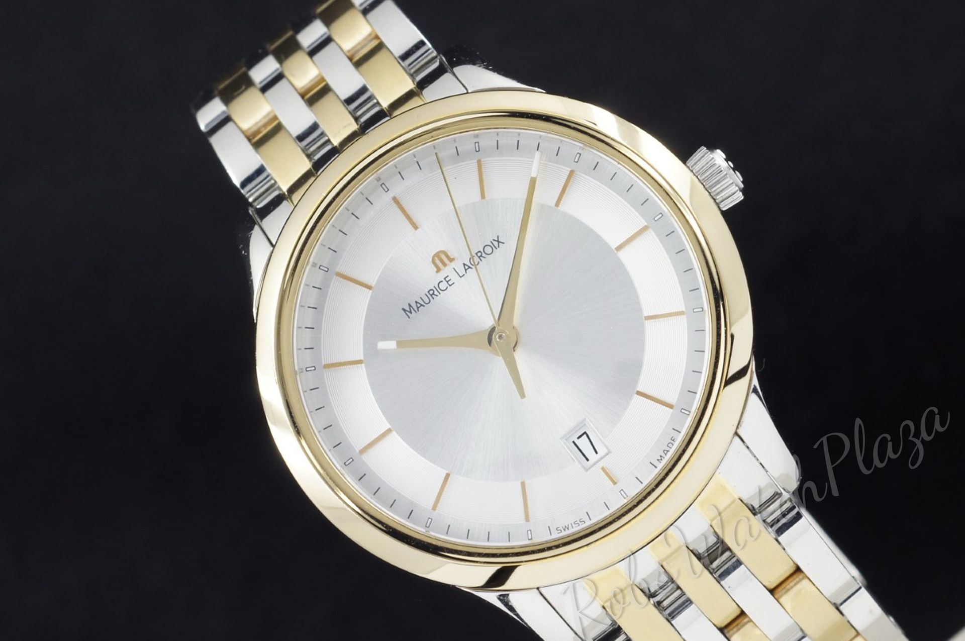 Foto horloge vooraanzicht van een Maurice Lacroix Les Classiques st/g quartz LC1237