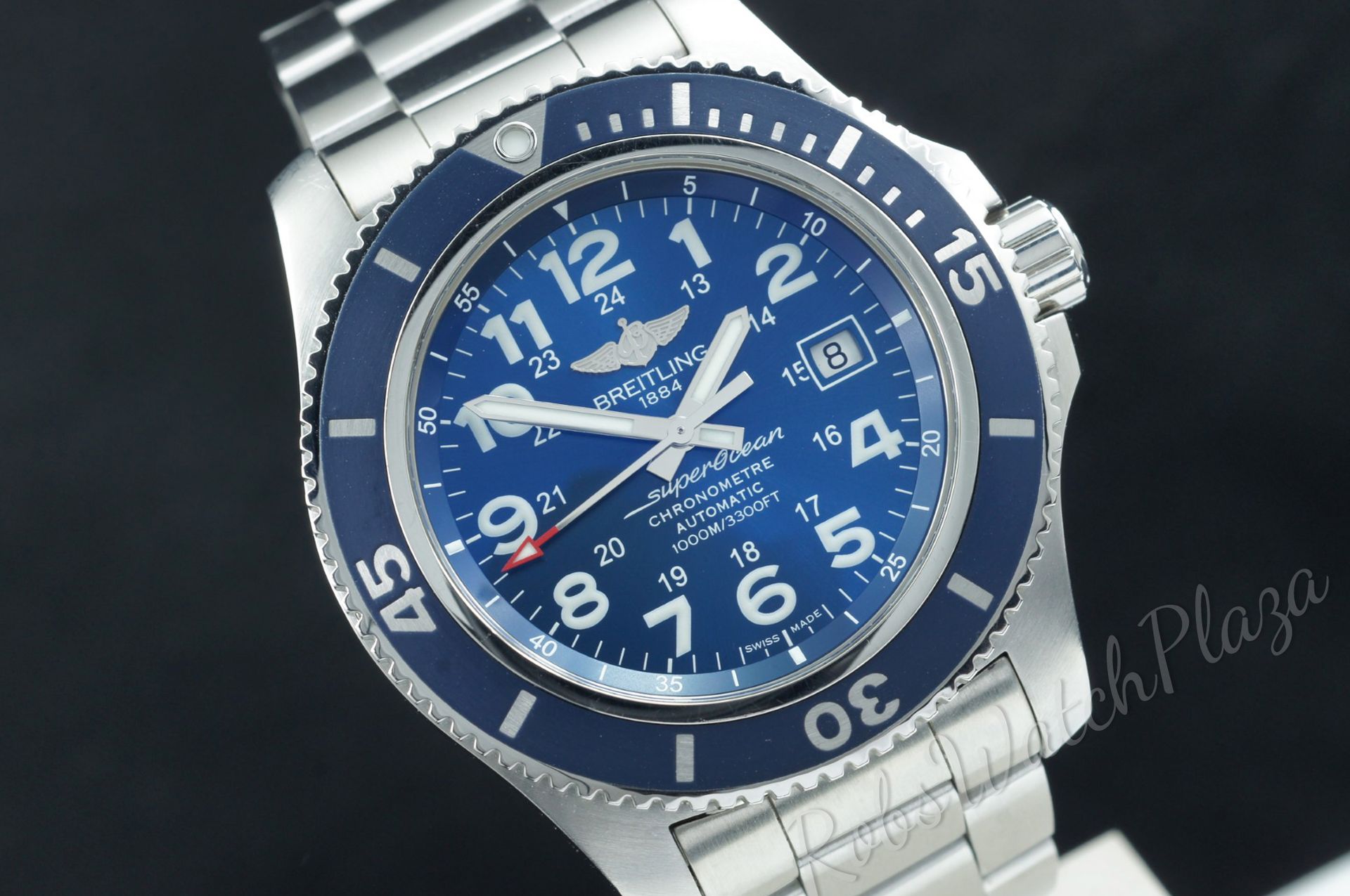 Foto horloge vooraanzicht van een Breitling SuperOcean II 44 A17392D8/C910
