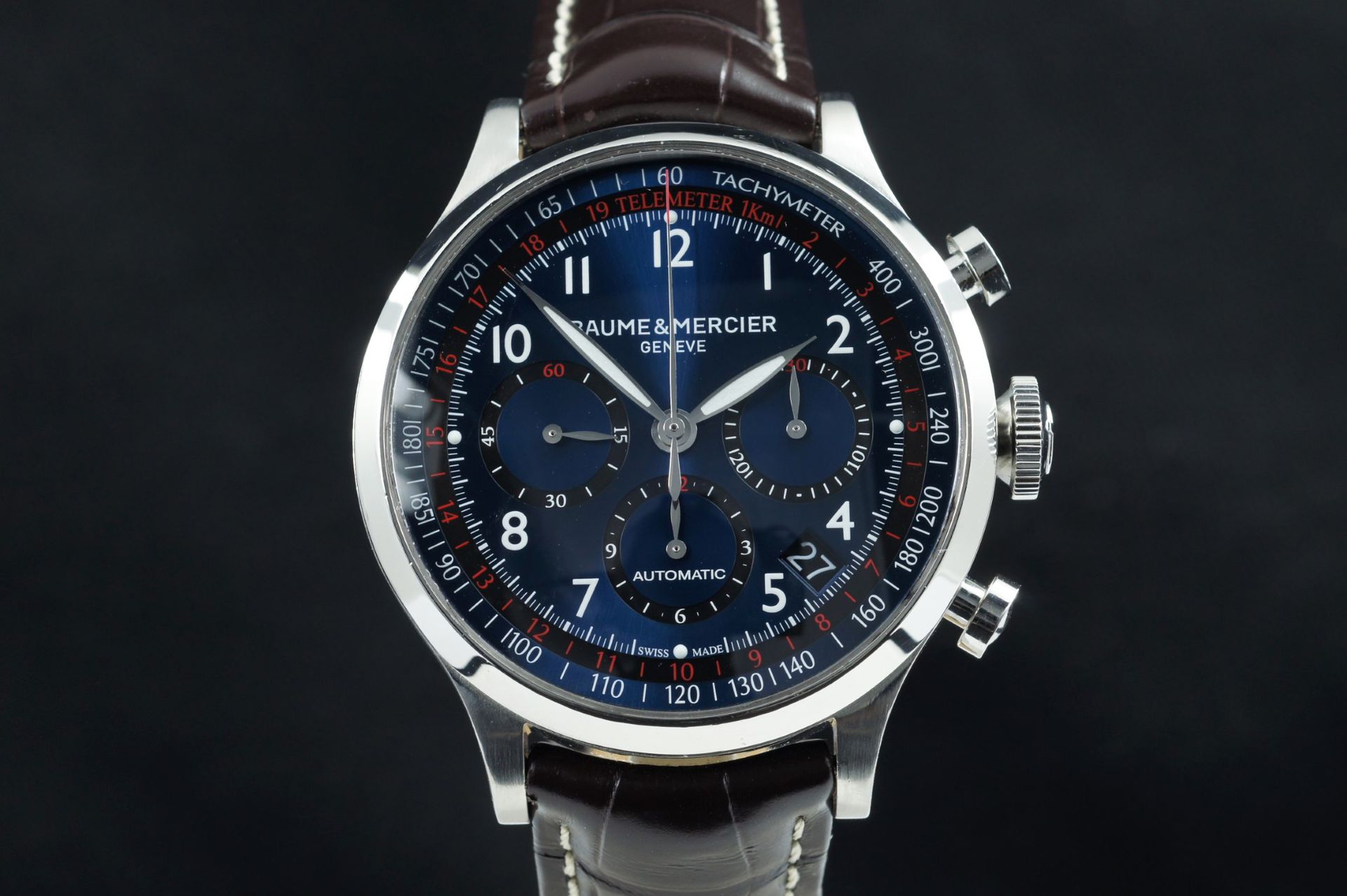 Baume & Mercier Capeland Chronograph blue dial MOA10065 / 65716