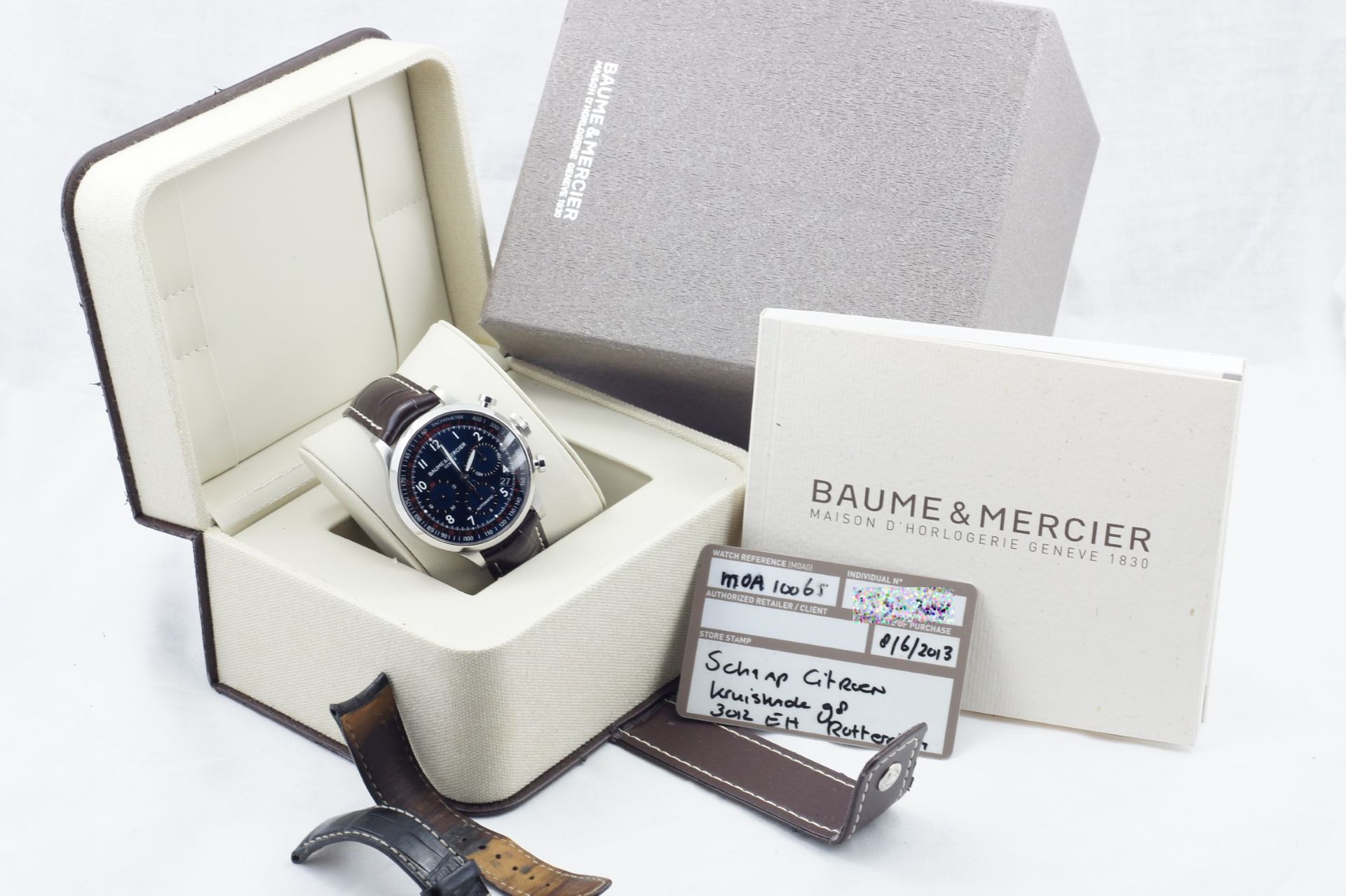Baume & Mercier Capeland Chronograph blue dial MOA10065 / 65716