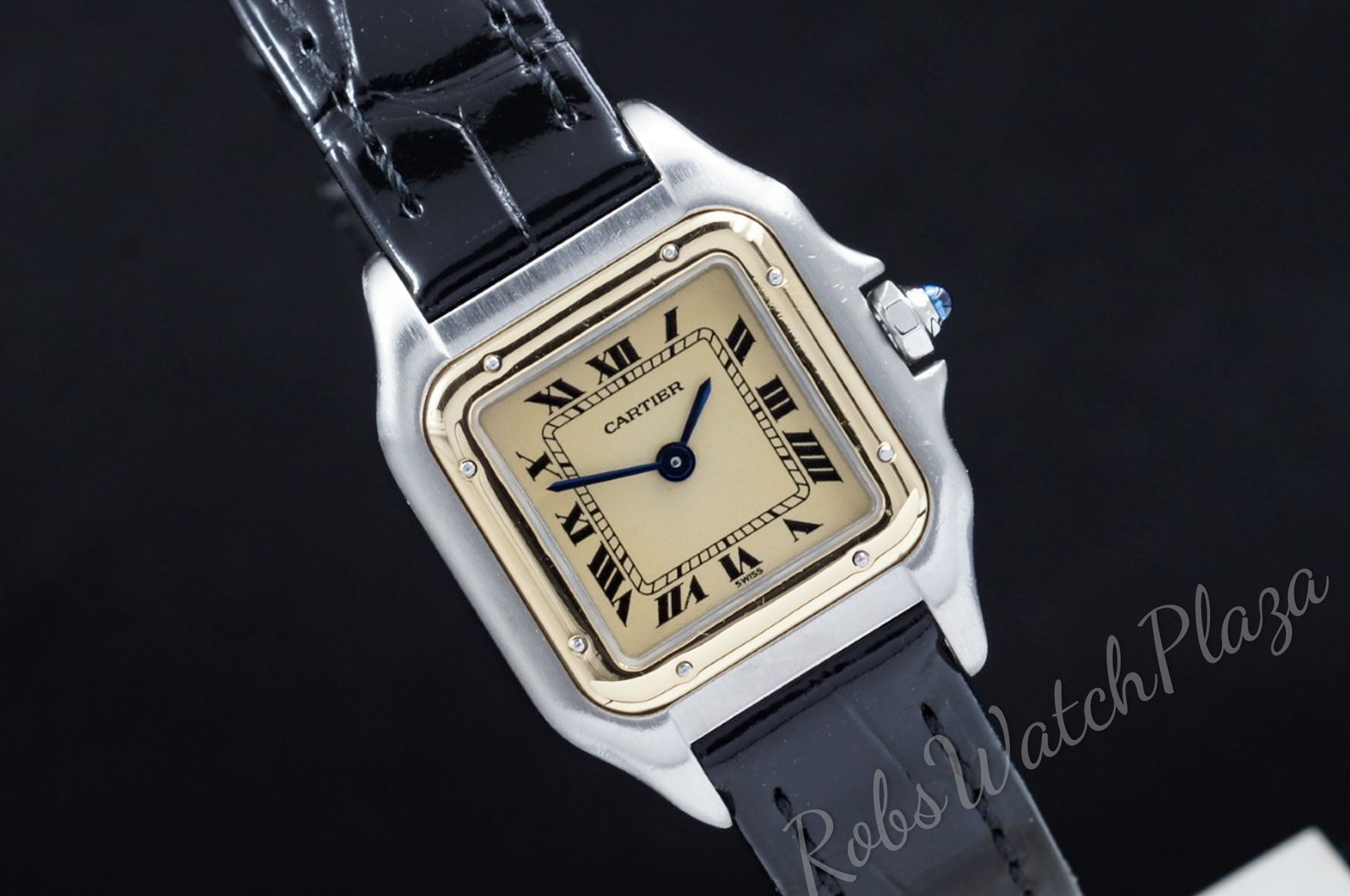 Foto horloge vooraanzicht van een Cartier Panthère g/st quartz 166921