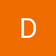 White letter “D” on an orange background.