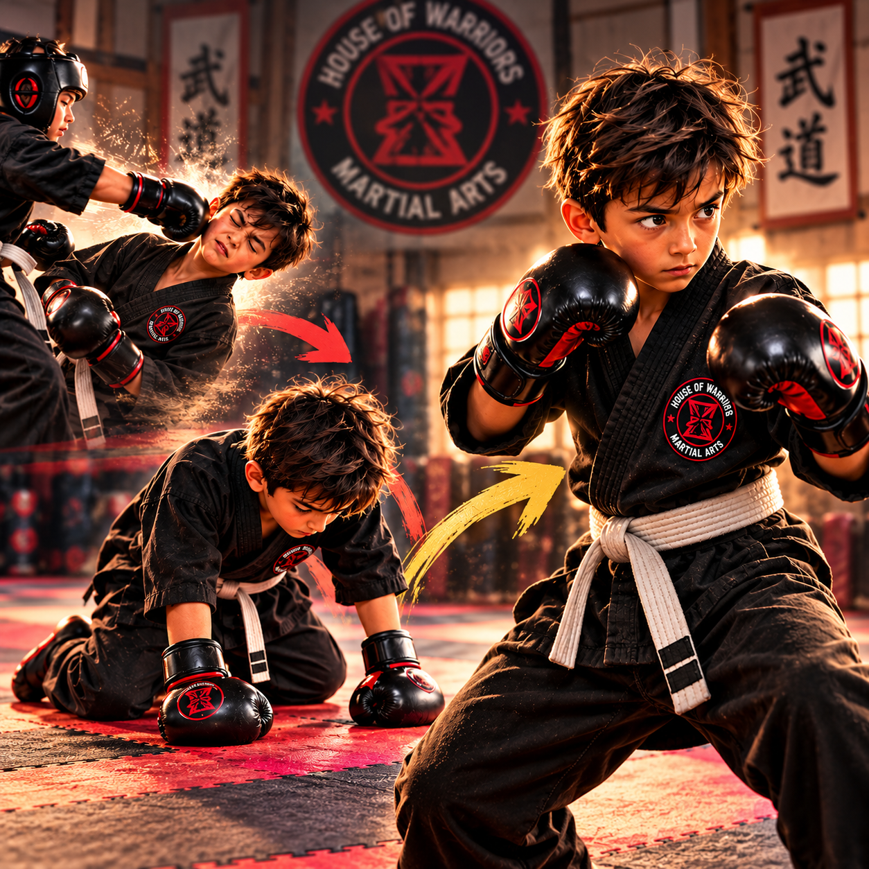 Vero Beach martial arts student resets his fighting stance after a setback, learning resilience and 