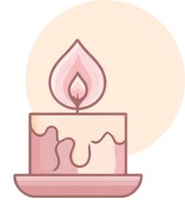 Pictogramme bougie