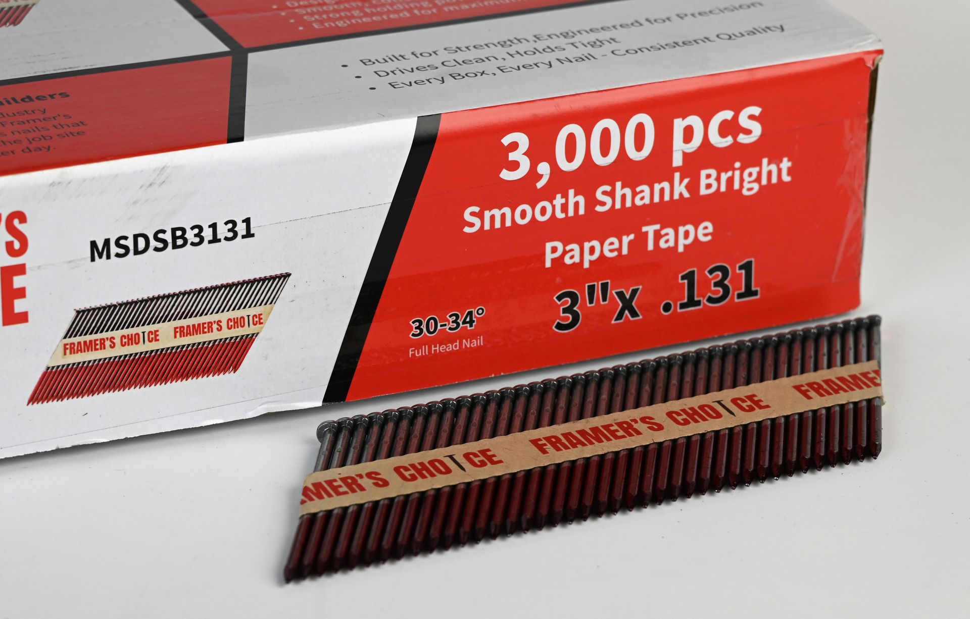 Smooth Shank Bright Framing Nails — 3