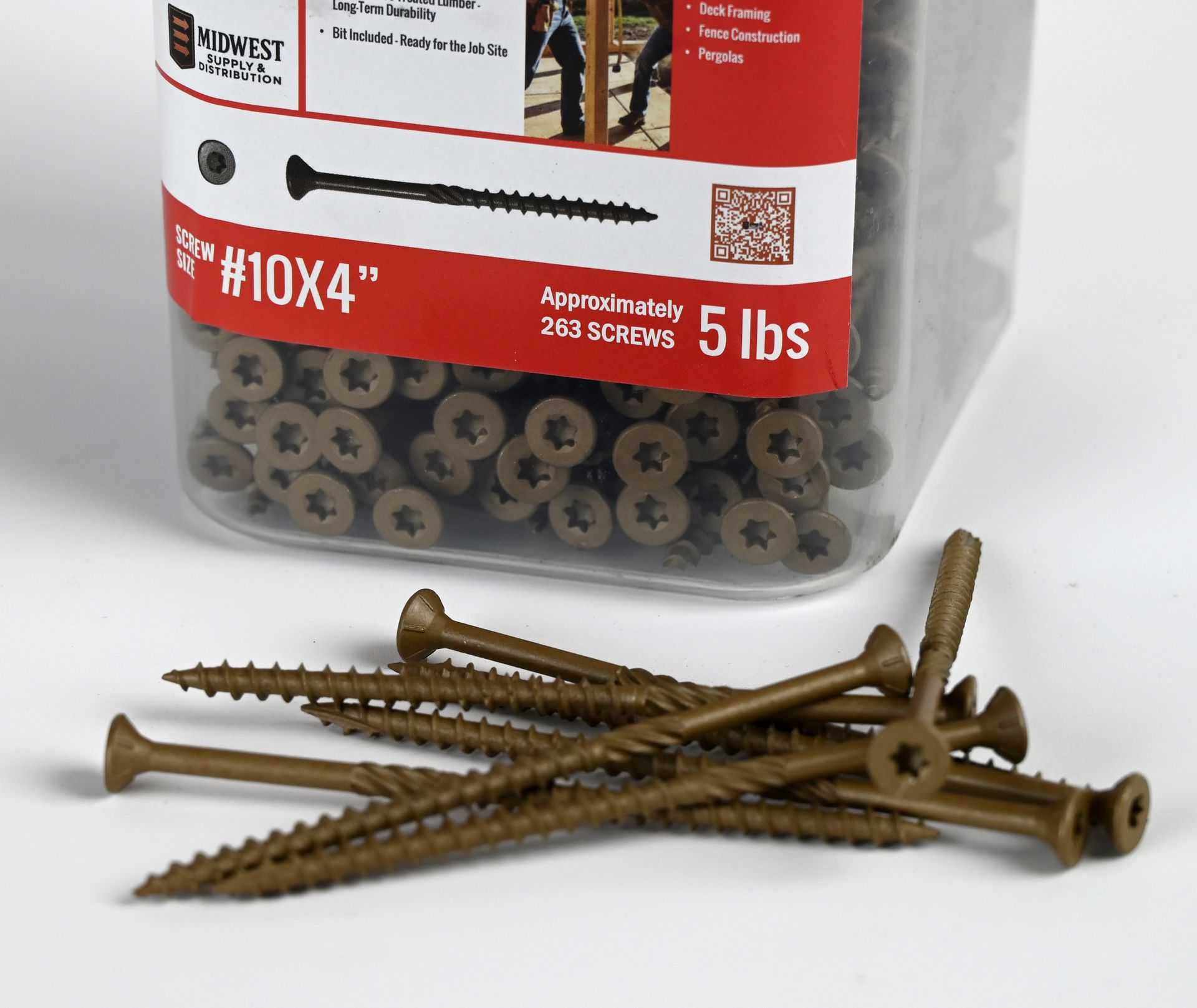 Midwest Supply & Distribution Framer's Best Choice Construction Screws 4 inch 5 lbs box and screws
