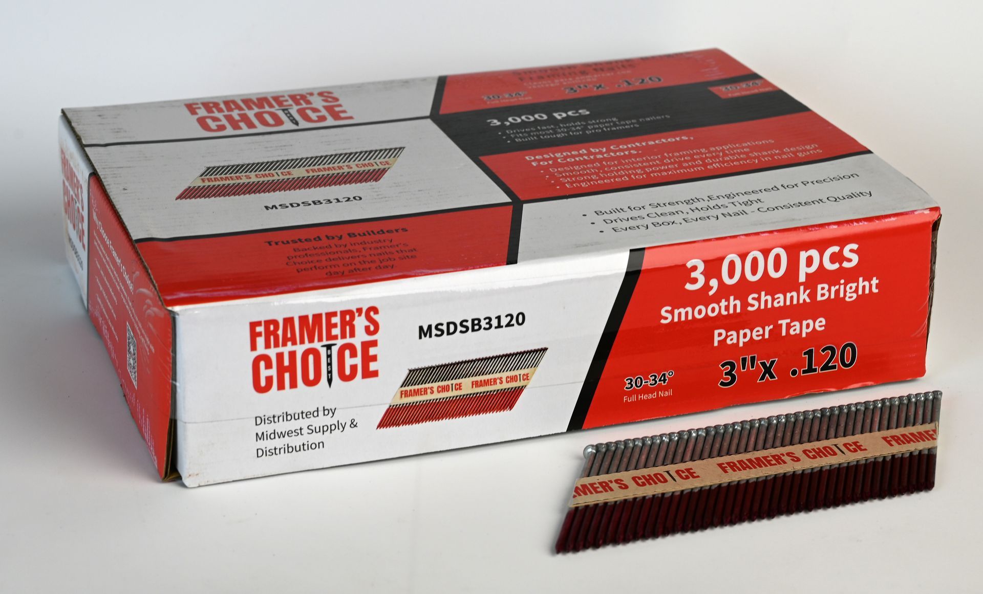 Smooth Shank Bright Framing Nails — 3