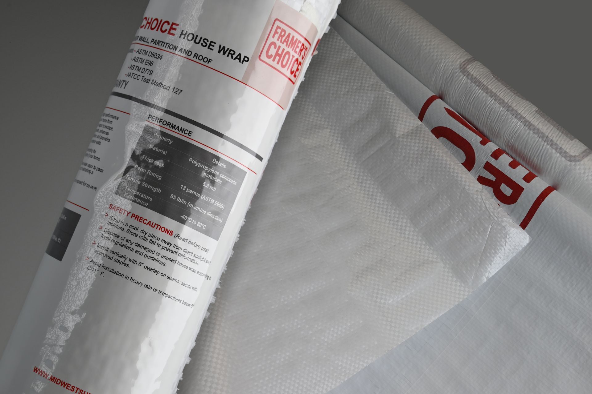 Midwest Supply & Distribution Builder's Best Choice Framer's Wrap Woven 65 Economy Grade