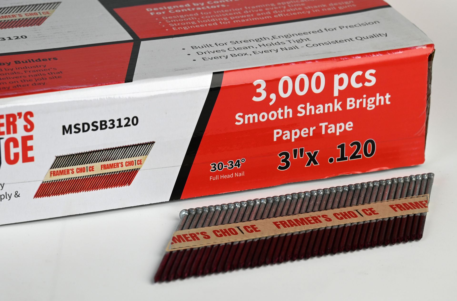 Smooth Shank Bright Framing Nails — 3