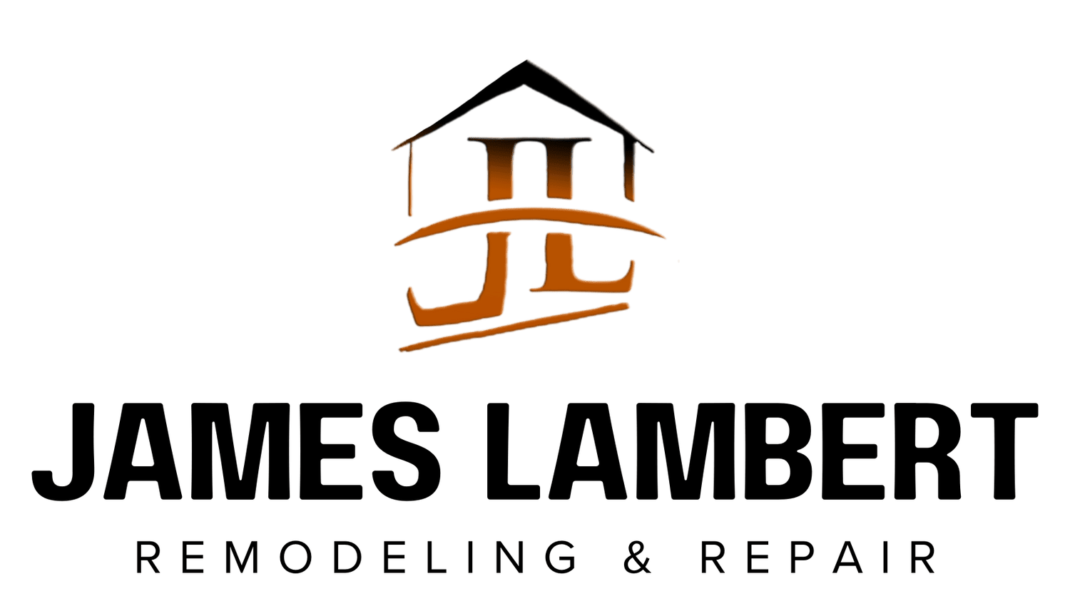 James Lambert Remodeling & Repair logo with stylized house icon in black and copper