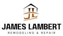 James Lambert Remodeling & Repair logo with stylized house icon in black and copper