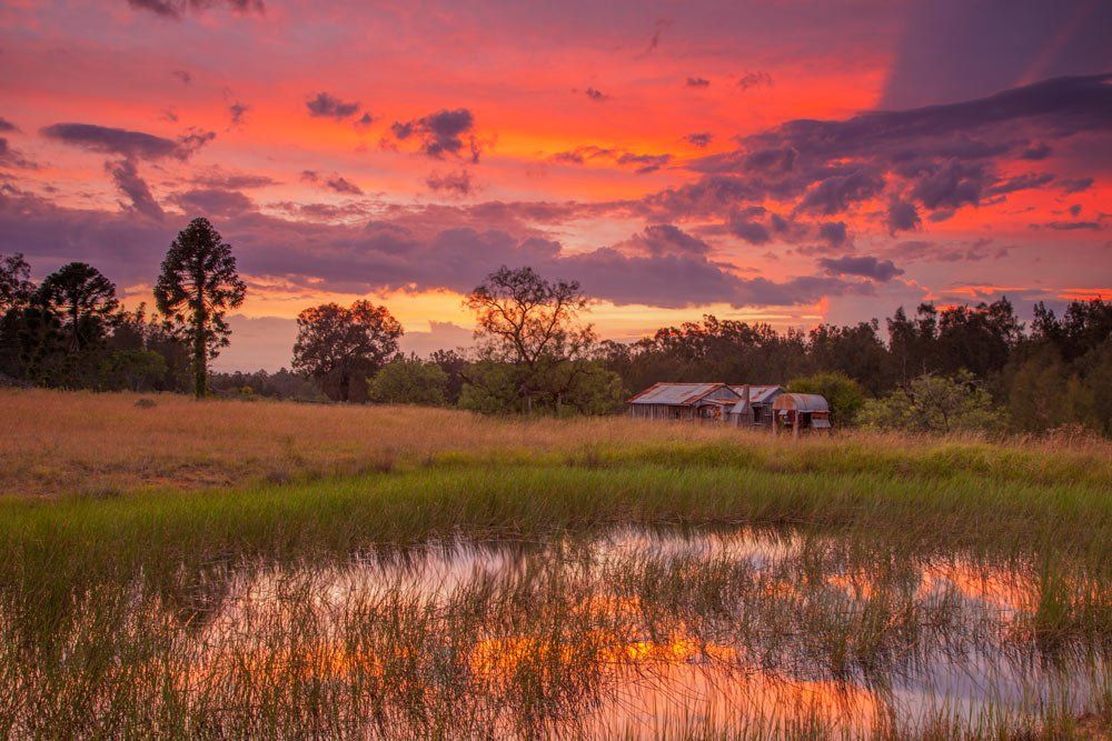 Sunset Over Property In Singleton — Roofing And Guttering In Singleton, NSW