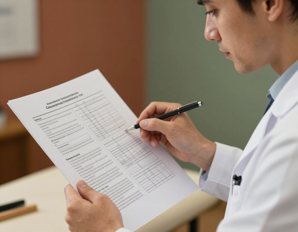 Chiropractor reviewing a personalized treatment plan with patient