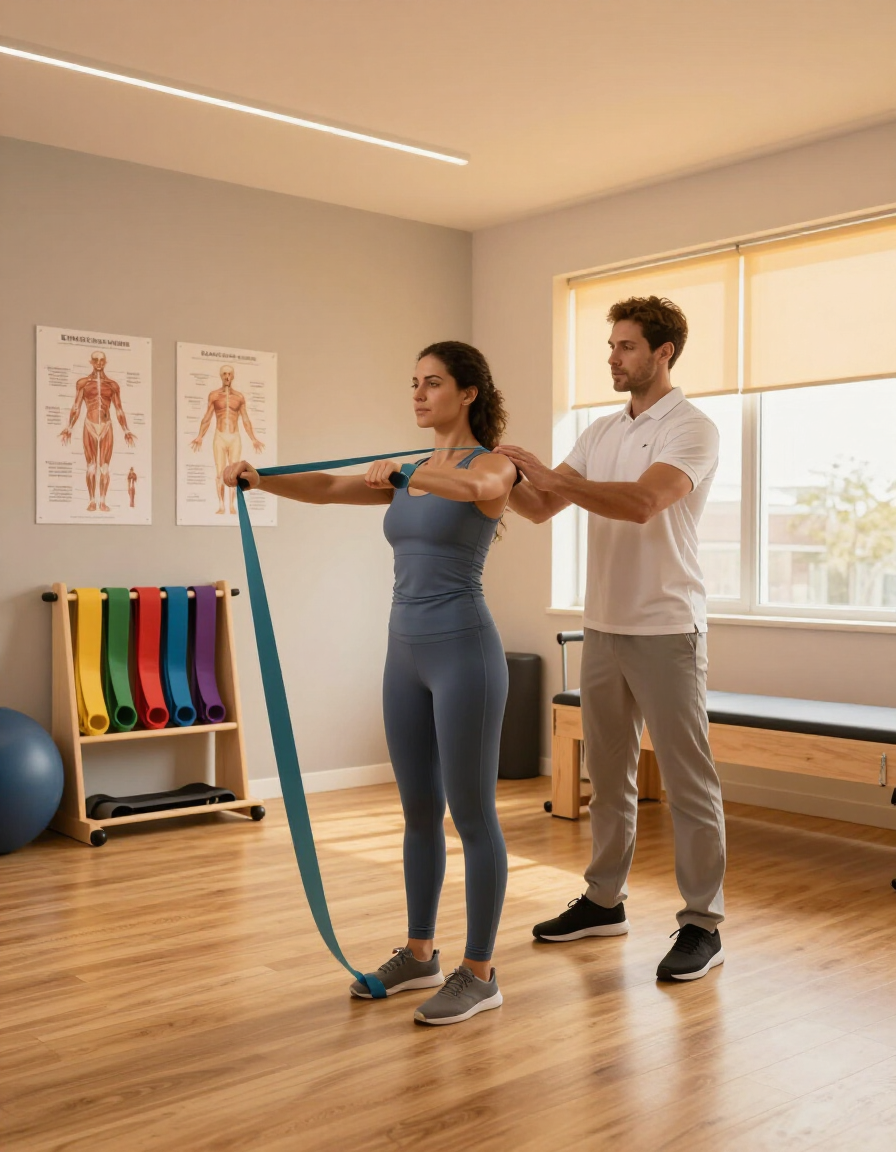 Corrective exercises under guidance