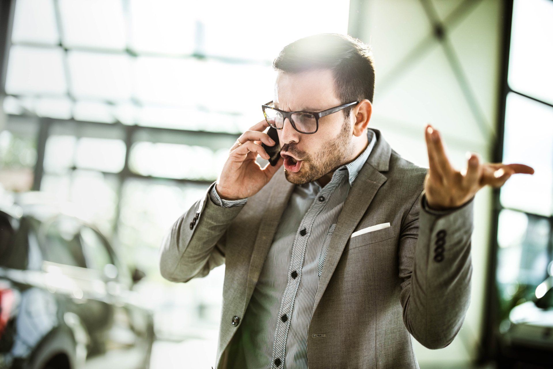 Angry Businessman Talking on Phone – Weston, WV – Family & Marital Counseling Center, Inc