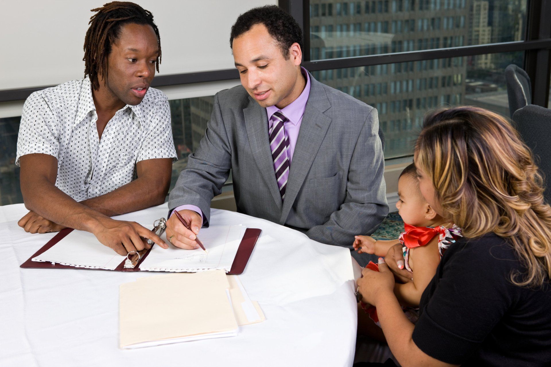 Parents Talking with Legal Counselor – Family & Marital Counseling Center, Inc