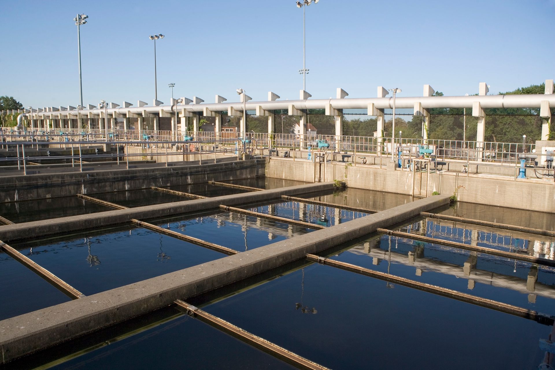 USA, New York State, New York City, Water treatment plant USA, New York State, New York City, Water treatment plant