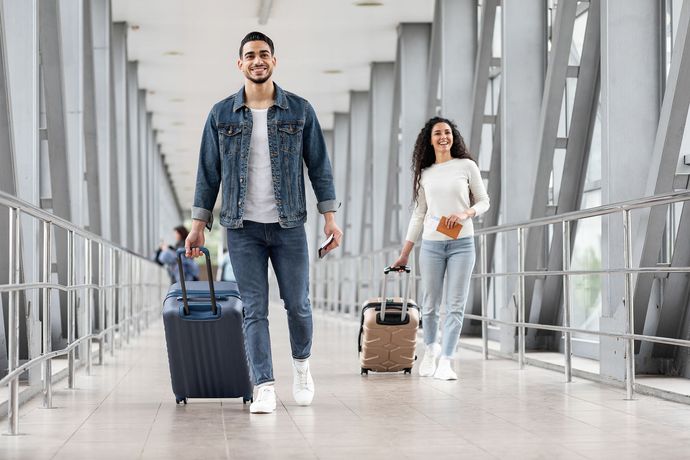 imbarco per viaggio aereo