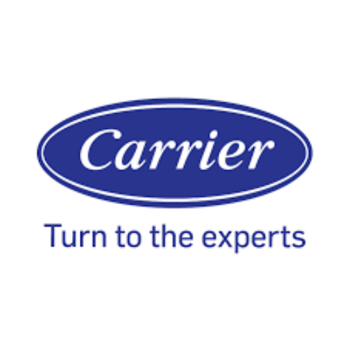 Carrier turn to the experts logo on a white background