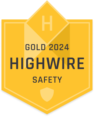 Highwire's Safest Contractors & Vendor 2024 Gold Award