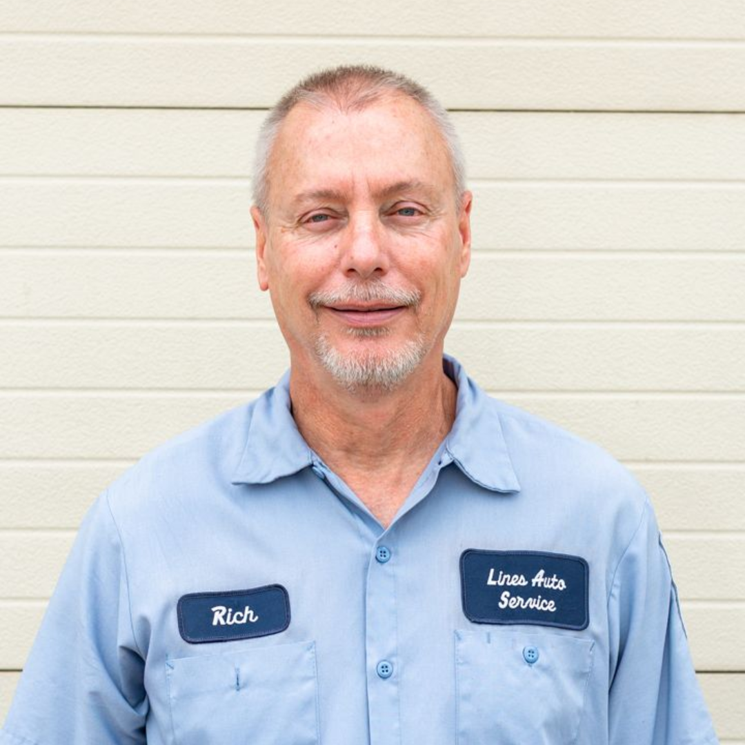 Man in blue work shirt, 