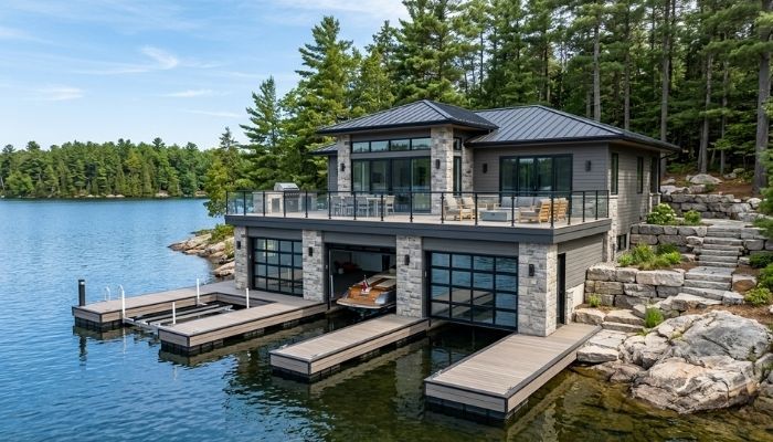 Boathouse Renovation in Muskoka