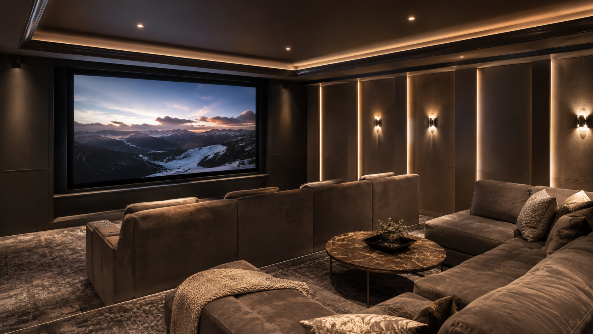 home theater installation time for a finished theater room in Webster Groves MO